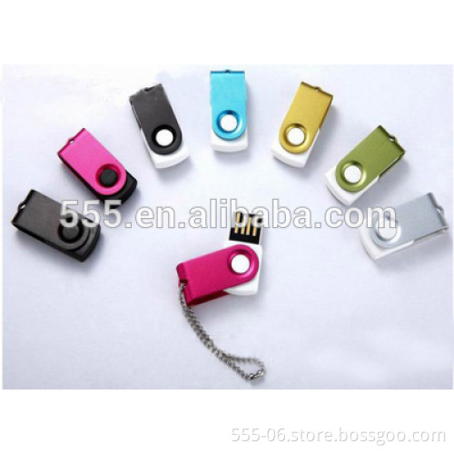 2017 Mini Swivel USB Flash Drive with keychain